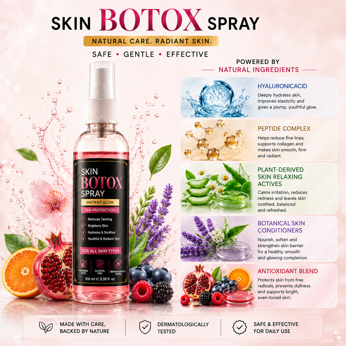 Skin Botox Spray For Tanning (Pack of 2)