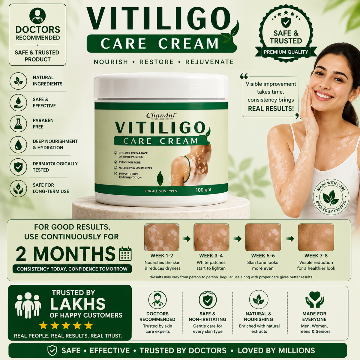 VITILIGO Care Cream (Buy 1 Get 1 FREE)