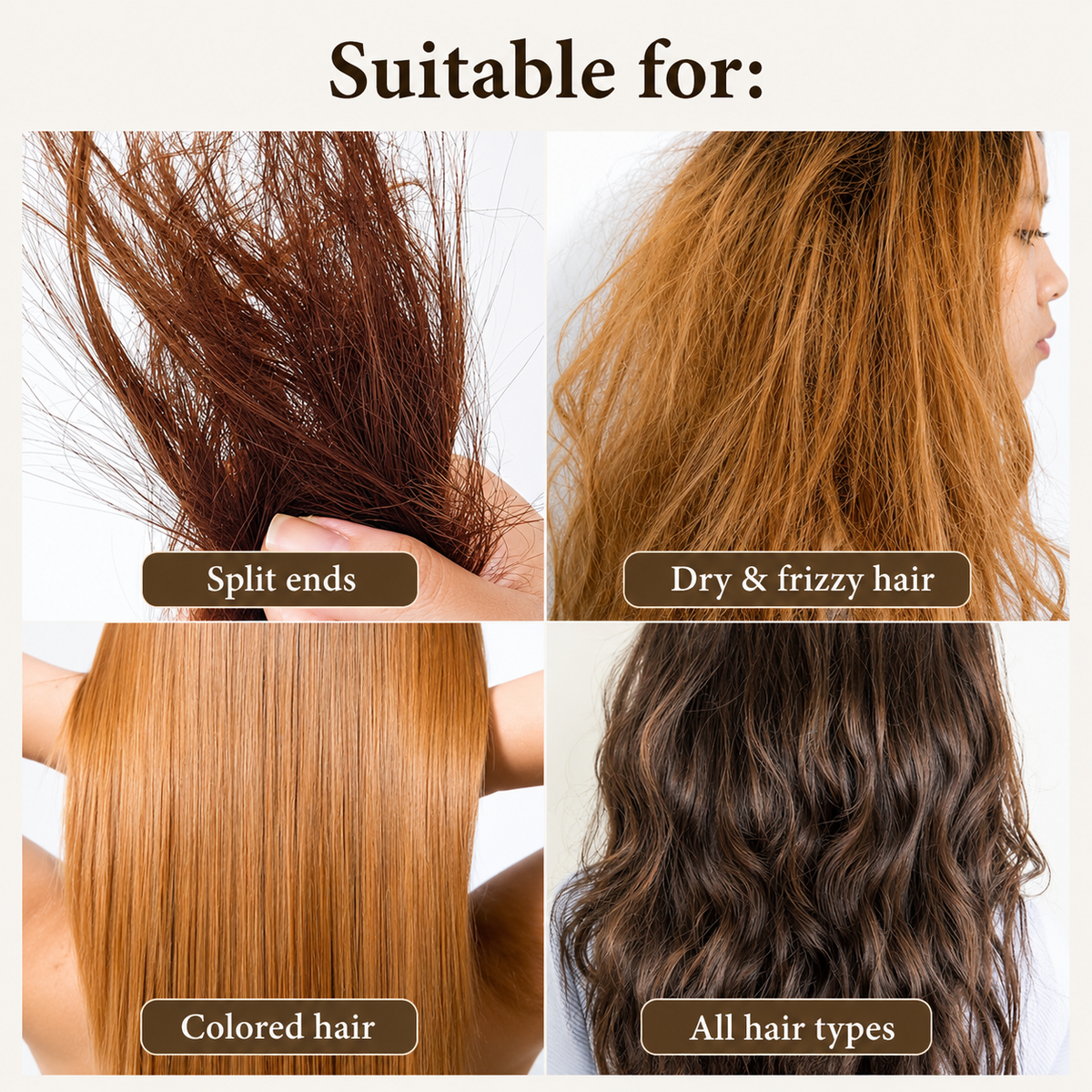 Ivy & Lily™ Anti-Damage Heat Protectant Hair Serum – Pack of 2