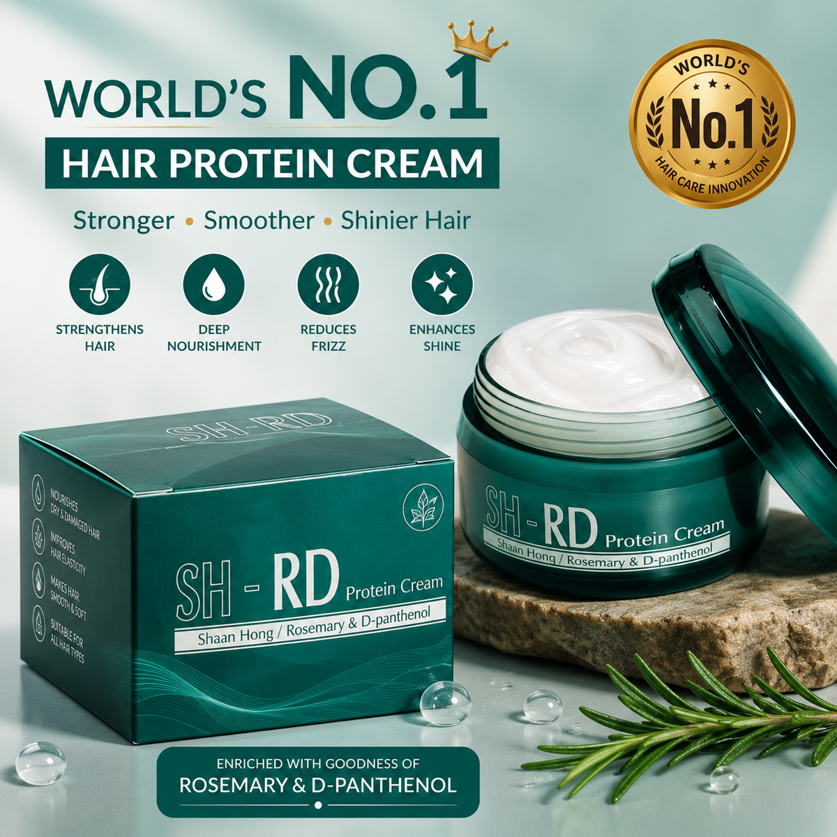 World's 1st Hair Protein Cream | Repair  Nourish Protect (Pack of 2)