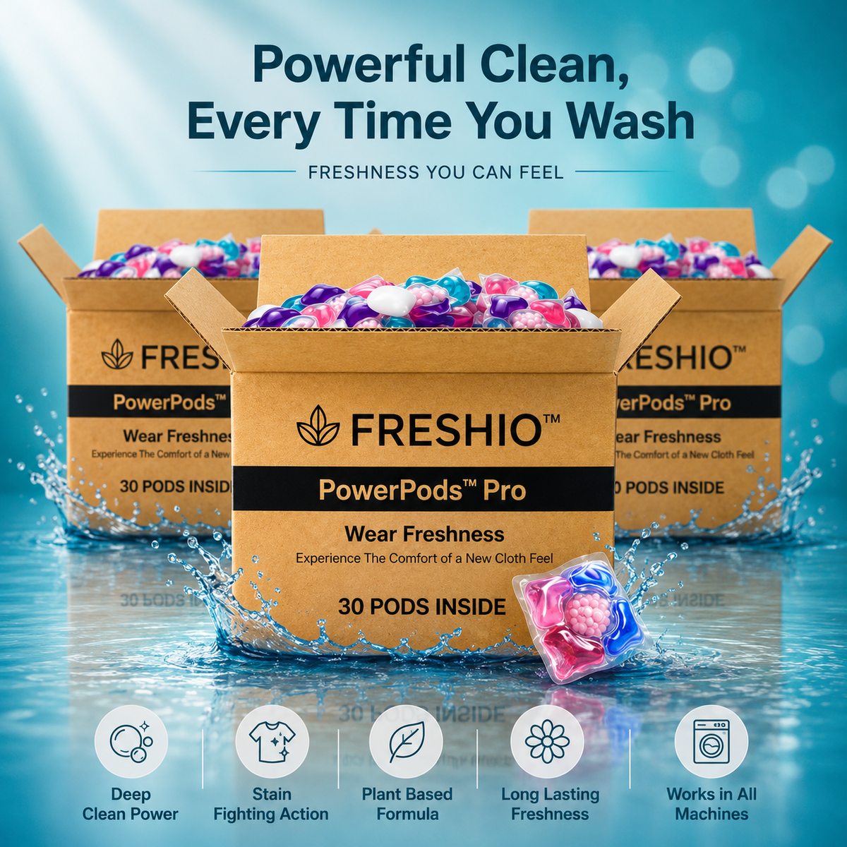 FRESHIO™ 5-in-1 Laundry PowerPods Pro