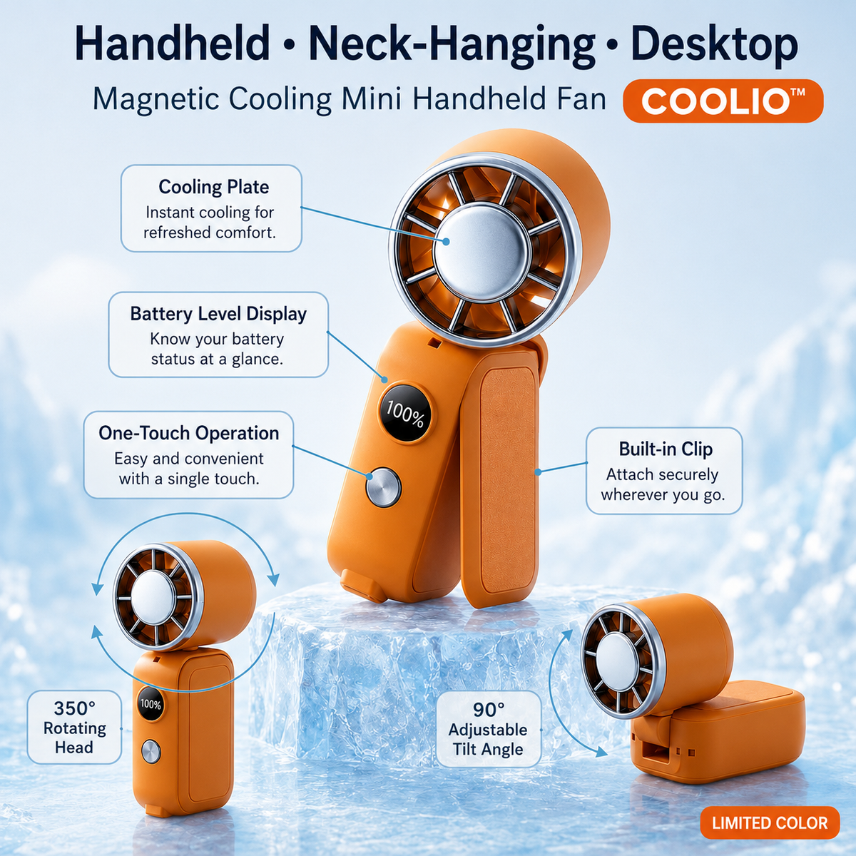 Instant Cooling Pocket Fan (6 Month Warranty)