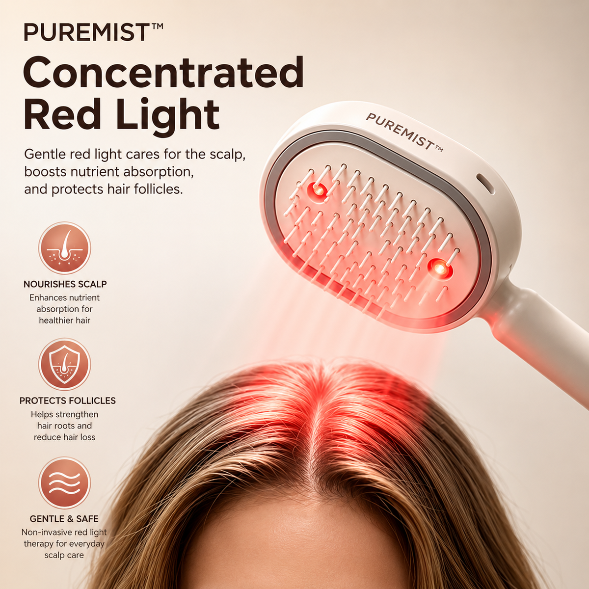 PUREMIST™ Hair Styling Brush (1 Year Warranty)