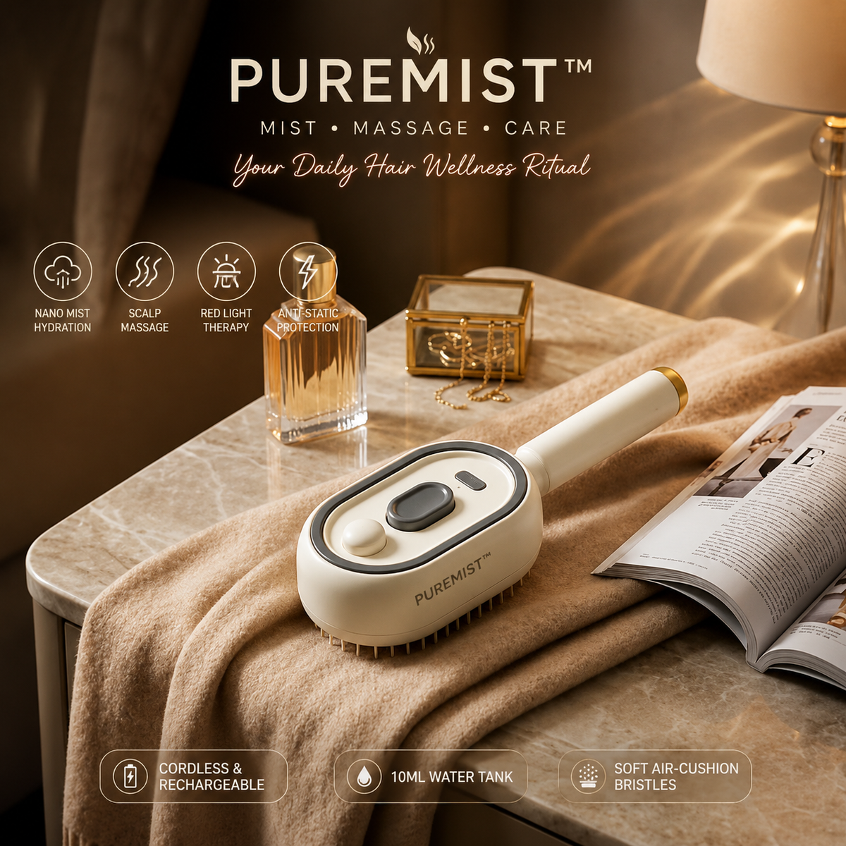 PUREMIST™ Hair Styling Brush (1 Year Warranty)