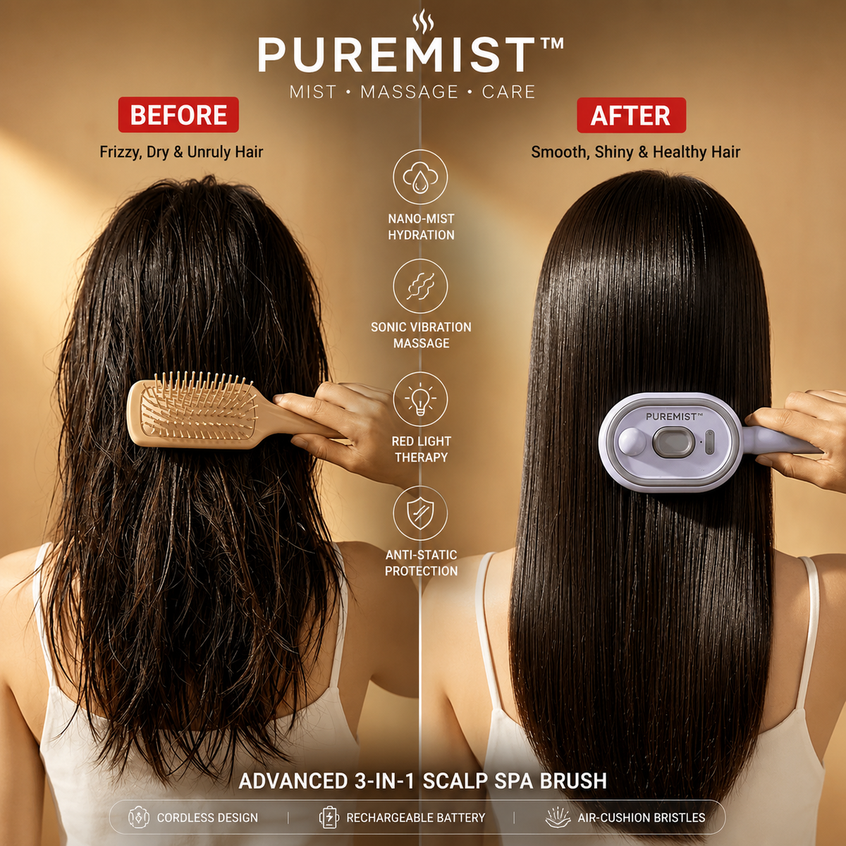 PUREMIST™ Hair Styling Brush (1 Year Warranty)
