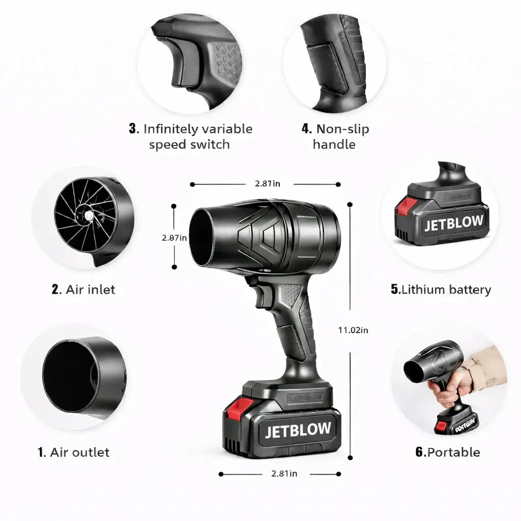 Jet Blower™ - Most Powerful Air Blower For Car, Home & Outdoor Space
