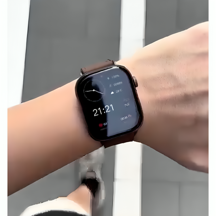 Premium Smart Watch with Adjustable Leather Strap (1 Year Warranty)