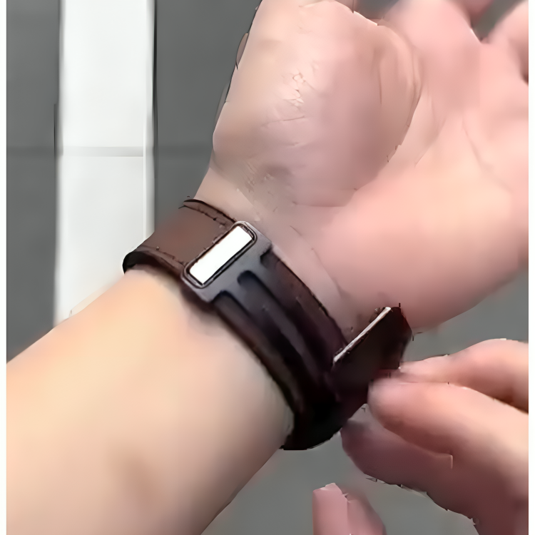 Premium Smart Watch with Adjustable Leather Strap (1 Year Warranty)