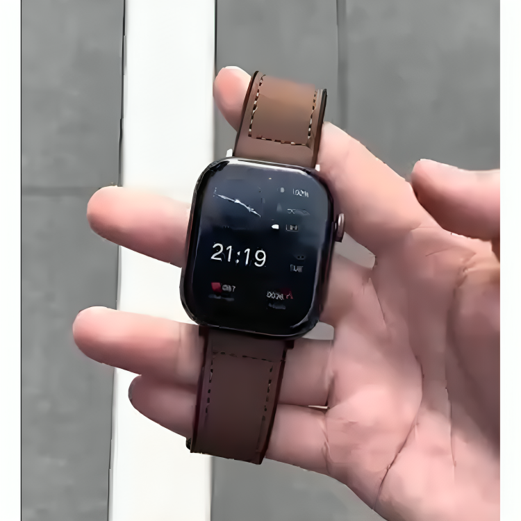Premium Smart Watch with Adjustable Leather Strap (1 Year Warranty)
